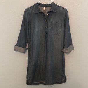 Denim shirt dress